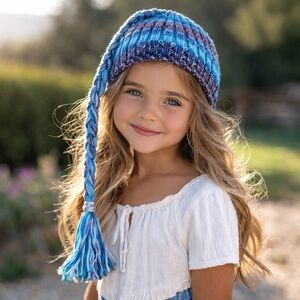 One of a kind hand knitted hat